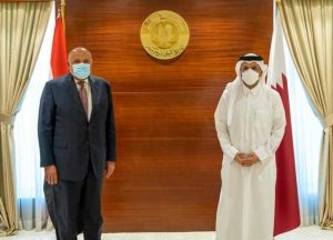 لبحث عدد من القضايا العربية عقدلقاء مُنفرد مطول بين وزير الخارجية ونظيره القطري