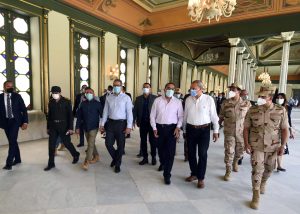 رئيس الوزراء يتفقد أعمال ترميم قصر محمد علي باشا بشبرا