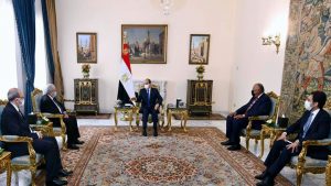 الرئيس السيسي ويؤكد حرص مصر على تطوير العلاقات مع الجزائر