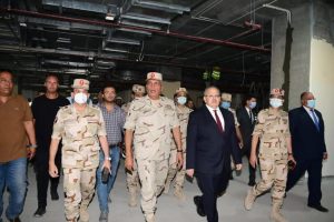 المتحدث العسكرى : رئيسا الهيئة الهندسية وجامعة القاهرة يتفقدان معهد الأورام الجديد بالشيخ زايد