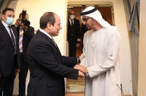 الرئيس السيسي يعود الى ارض الوطن بعد زيارة  مثمرةالى دولة الامارات العربية