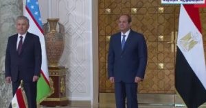 الرئيس السيسى: اتفقت مع رئيس أوزبكستان على التعاون فى مكافحة التطرف