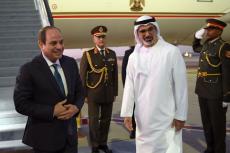 الرئاسة تنشر فيديو وصول الرئيس السيسي إلى دبي للمشاركة في COP 28 