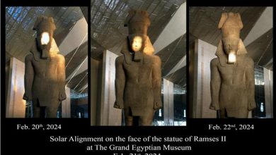 الاحفاد على درب الاجداد قصة تعامد الشَّمْس على وجه رمسيس الثاني بالمتحف المصري الكبير