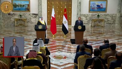 الرئيس السيسي: اتفقت مع ملك البحرين على تكثيف جهود وقف التصعيد بالمنطقة