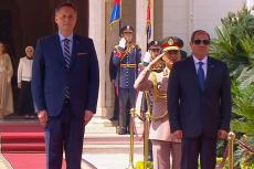  مراسم استقبال رسمية لرئيس البوسنة والهرسك بقصر الاتحادية 