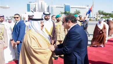 الرئيس السيسي يودع ملك البحرين بمطار القاهرة الدولي| فيديو
